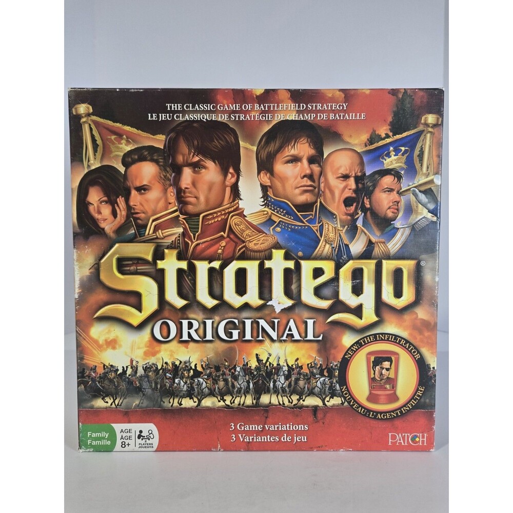 Stratego Original Board Game 2014 Patch Complete 3 Games Infiltrator Strategy